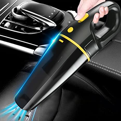 Dirt Devil Car Vacuum Cleaner - Portable & Corded High Power for Car Cleaning Car Accessories, DC 12V, 120W Caes Solid Color (Black Yellow)