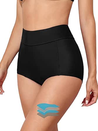 MiYang Leakproof Period Swim Bottoms High Waist Full Coverage Period Swimwear for Teen Girls Women