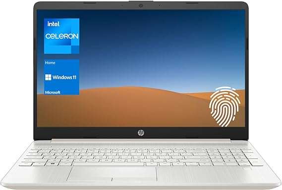 HP Essential Laptop, 15.6" FHD Display, Intel 4-Core Processor, 16GB DDR4 RAM, 1TB SSD, Webcam, Fingerprint Reader, SD Card Reader, RJ-45, HDMI, Wi-Fi, Windows 11 Pro, Gold