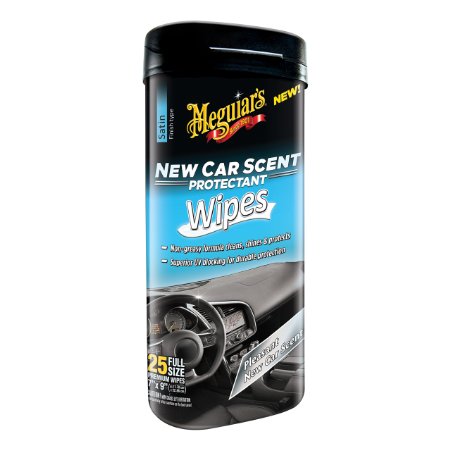 Meguiar's G4200 New Car Scent Protectant Wipes (25 Wipes)