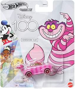 Hot Wheels Disney 100 Character Cars Cheshire Cat, 1:64 Scale Collectible Toy Car from Alice in Wonderland