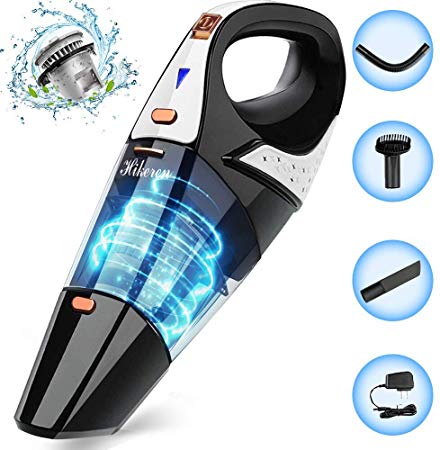 Handheld Vacuum,7000PA Powerful Cyclonic Suction Mini Handheld Vacuum Cordless Cleaner, Wet & Dry Portable Lightweight Handheld Vacuum for Home pet and Car Cleaning,Gold