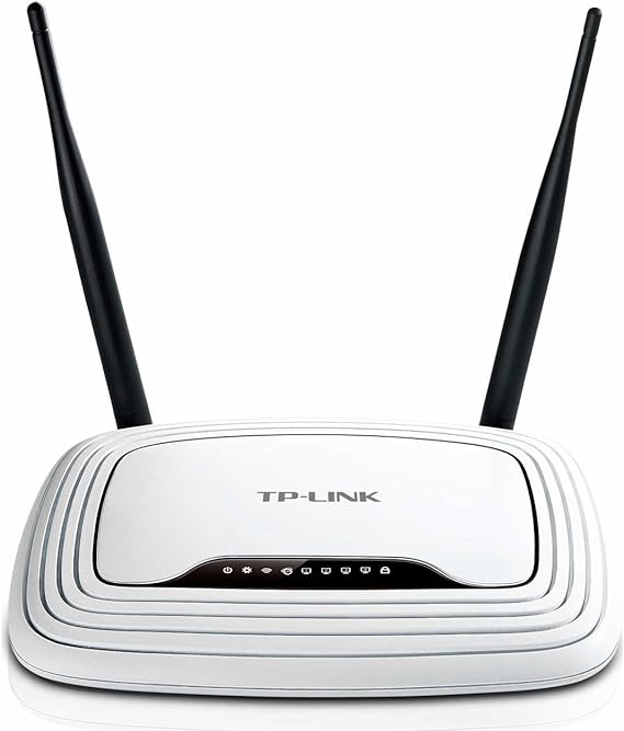 TP-Link TL-WR841ND Wireless N300 Home Router, 300Mpbs, IP QoS, WPS Button, 2 Detachable Antennas