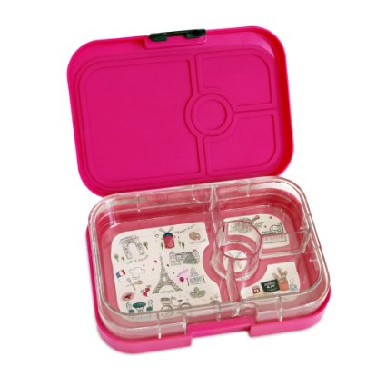 YUMBOX Leakproof Bento Lunch Box Container (Parisian Pink) for Kids and Adults with Glow-in-the-dark Stars!
