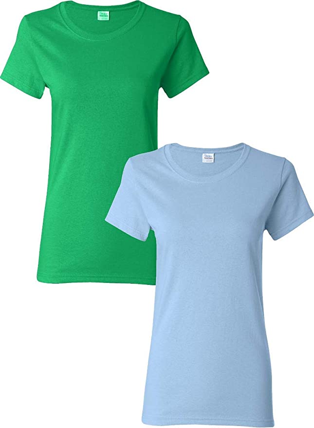 Gildan Women's Heavy Cotton T-Shirt, Style G5000L, 2-Pack