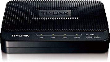 TP-Link TD-8616 ADSL2 Plus Modem, 1 RJ45, Bridge Mode, Annex A, ADSL Splitter, 24 Mbps Downstream,