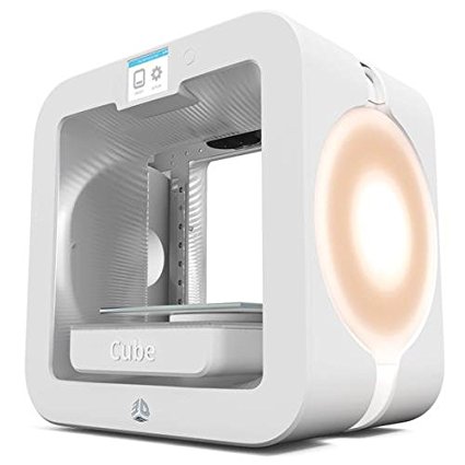 3D Systems Cube 3rd Generation Wireless 3D Printer, 6 x 6 x 6" Build Volume, 70 Microns Resolution, Dual Extruders, White