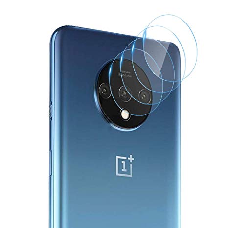 [4 Pack] Janmitta for Oneplus 7T Camera Lens Screen Protector, [Anti-Scratch][Anti-Fingerprint][Easy Installation] Tempered Camera Glass for Oneplus 7T