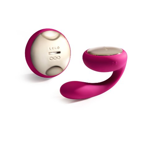 LELO Ida The World's First Rotating and Vibrating Remote-Controlled Couples' Vibrator, Cerise