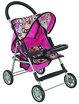 My First Doll Stroller Super Cute with front table and Storage Basket