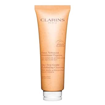 Clarins NEW One-Step Gentle Exfoliating Cleanser | 3-In-1 Cleanser, Makeup Remover and Exfoliator | Boosts Radiance | Plant-Based Exfoliating Beads | All Skin Types | 4.3 Ounces