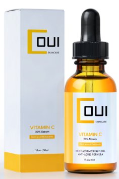Natural Vitamin C Serum 20 - Professional Anti Aging Skin Care for Face with Hyaluronic Acid  Powerful Antioxidants