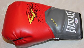 Manny Pacquiao Signed Autographed Everlast Red Boxing Glove #y41962 - PSA/DNA Certified - Autographed Boxing Gloves