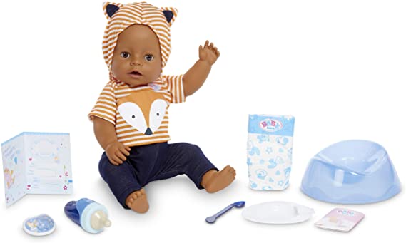 Baby Born Interactive Boy – Brown Eyes with 9 Ways to Nurture