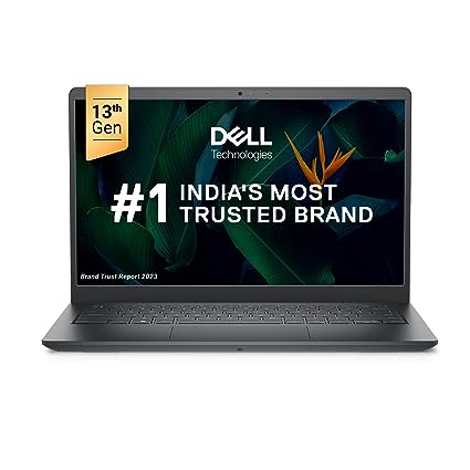 Dell 13th Gen Laptop, Intel Core i3-1305U Processor/ 8GB/ 512GB SSD/ 14.0" (35.56cm) FHD with Comfort View/Windows 11   MSO'21/15 Month McAfee/Spill-Resistant Keyboard/Carbon Black/ 1.46kg