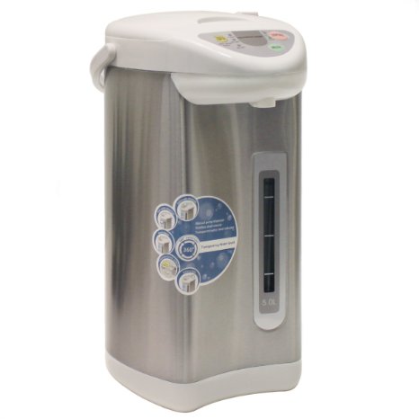 HOMEIMAGE 5 Liter / 5.28 Quart Electric Thermo Pot HI-EKA50L