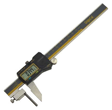 iGaging 100-700-36 Digital Pipe/Tube Thickness Caliper, Absolute Inch/mm/Fractions, 6"/0.001" (150 mm/0.02 mm)