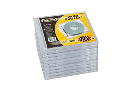 Fellowes Jewel Case Cd Wallet Pack of 10 Transparent