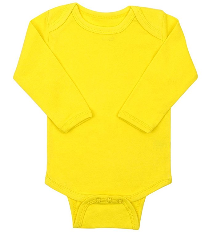 Elowel Long Sleeve Baby Unisex Onesies Bodysuit 100% Cotton