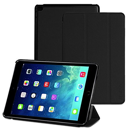 iPad Air 2 Smart Cover - VENA [vCover] Slim Leather Auto Sleep / Wake Hard Shell Case for Apple iPad Air 2 (2014) - Black