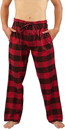 NORTY Mens Flannel Pajama Pants - Comfortable Cotton Blend Bottoms Sleep or Loungewear