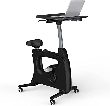 Famous TikTok Desk Bike Chair Sit2Go® FlexiSpot Home Workstation Stand up Folding Exercise Desk Cycle Height Adjustable Office Desk Stationary Exercise Bike - Deskcise Pro V9