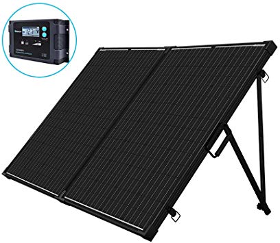 Renogy 200 Watt 12 Volt Monocrystalline Solar Suitcase with Voyager - 20A PWM Waterproof Charge Controller