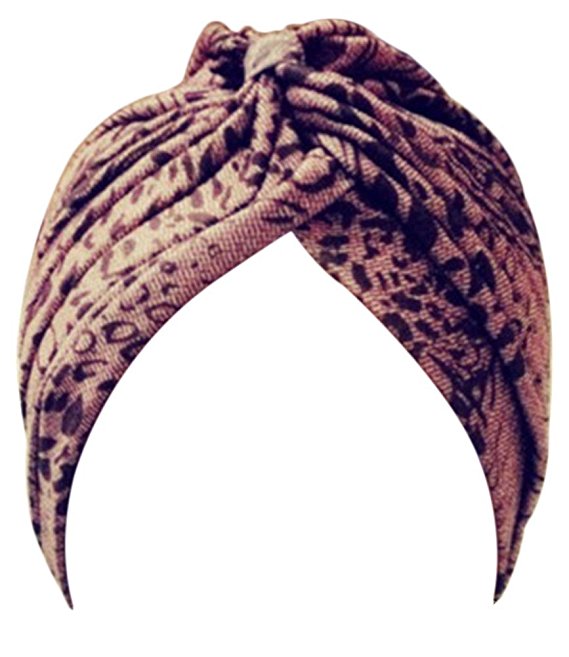 EachWell Women Pleated Ruffle Stretch Turban Hat Hair Wrap Cover Up Sun Cap