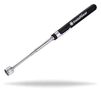 InstallGear 33" Telescoping Magnetic Pick-up Tool with 5lb Pull Capacity