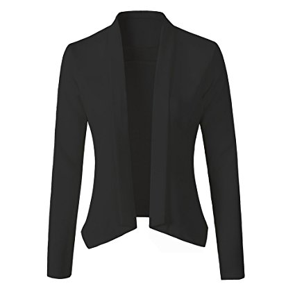 UINSTONE Womens Blazer #Shawl-Collar #Open-Front #Work #Casual #Long Sleeves