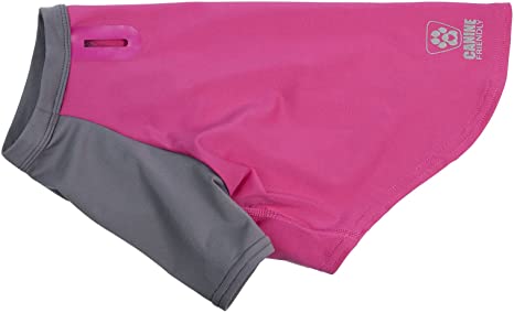 Canine Friendly 66707014 Solis UV Sun Protection Coverup Dog Shirt, XX-Large, Raspberry/Charcoal