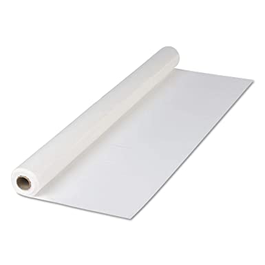 Hoffmaster 114000 Plastic Tablecover Roll, 300' Length x 40" Width, White