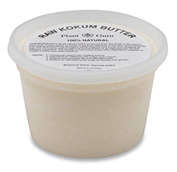 Raw Kokum Butter 16 oz. / 1 lb. Premium 100% Pure Natural Cold Pressed Skin, Body and Hair.