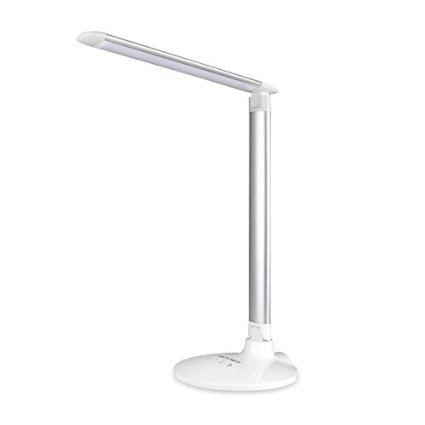 LED Desk Lamp TeckNet 15W EyeCare Dimmable LED Desk Lighting With Touch Control 5 Level Dimmable 3 Lighting Modes Flexible Arm 5V2A USB Port Flexible Arm