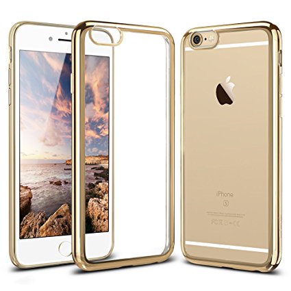 iPhone 6s Case, iPhone 6 Clear Case, ESR Twinkler Series Protective Case [Ultra Thin]Soft TPU Back Cover For 4.7 inches iPhone 6s (2015) /iPhone 6(2014)_Champagne Gold