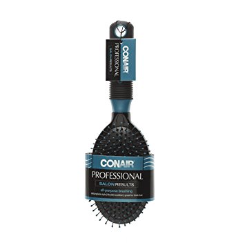 Conair Pro Hair Brush with Wire Bristle, Cushion Base, Colors May Vary