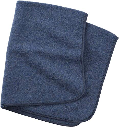 Baby Thermal Blanket: Washable All Weather Merino Wool Receiving Blanket, 31x40 inches