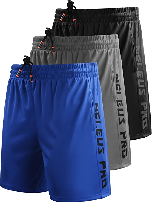 Neleus Men's Lightweight Workout Running Athletic Shorts with Pockets