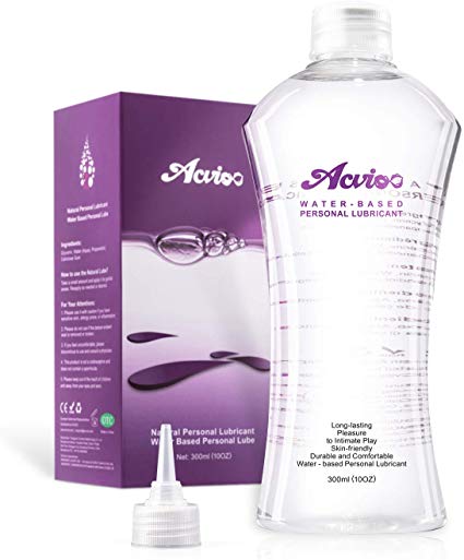 ACVIOO Natural Personal Lubricant,Water-Based, Sex Lube for Women,Men or Couple,10 OZ