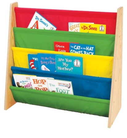 Tot Tutors Kids Book Rack Primary Colors