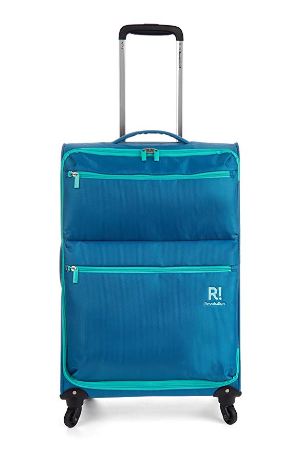 Revelation Suitcase Weightless D4, 4 Wheel Spinner, Medium, 65 cm, 55 L, Blue