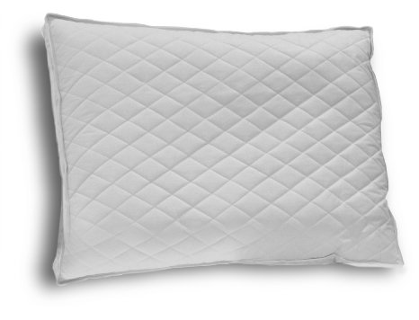 Down Etc Diamond Support Duck Down Queen Feather Pillow White