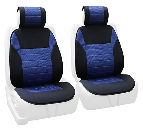 FH Group FB201BLUE102 Black Front Ultra Fine Seat Cushion Pad