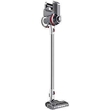 Deik Vacuum Cleaner, 2 in 1 Cordless Vacuum, 7Kpa Powerful Lightweight Stick and Handheld  Vacuum with 22.2 V Detachable Lithium Ion Battery & Wall-Mount-Sliver