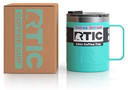 RTIC Double Wall Vacuum Insulated 12oz Coffee Cup, Matte Teal New Gen