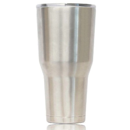 Stainless Steel 30 Oz Travel Tumbler - Double Wall Vacuum Insulated - Keeps Ice Frozen for 72 Hours - Premium Insulated Thermos - Colder Than Yeti - 188 Stainless Steel - 30 Oz Tumbler Mug and Lid