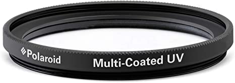 Polaroid Optics 43mm UV Filter | Protective Ultraviolet Filter Absorbs Haze, Improves Images & Shields Lens from Atmospheric Damage | Slim Multi-Coated Glass (PLFILUV43)