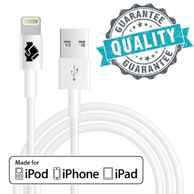 [Apple MFi Certified] Lightning Cable iPhone 6 Cord Charging Connector (1 Pack) by Trusted Cables (3ft - 1m) Compatible With iOS 9, Lifetime Guarantee