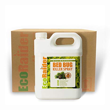 Bed Bug Killer Spray By Ecoraider, Case 1 Gallon Jug X4, All-natural & Non-toxic, Fast Kill & Long Residual,