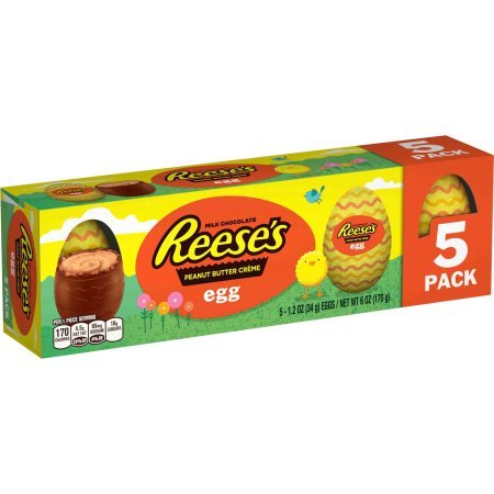Reese's Peanut Butter Creme Eggs, 1.2 oz each, 5 count box